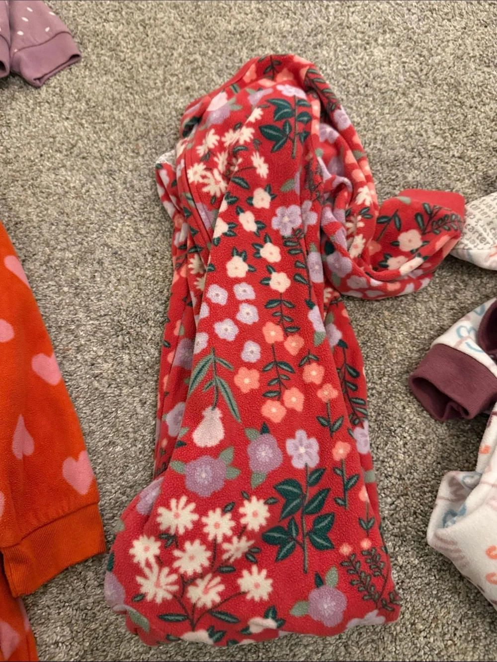 Carter's Girls' Fleece Footie Pajama bundle of 4 size 4T